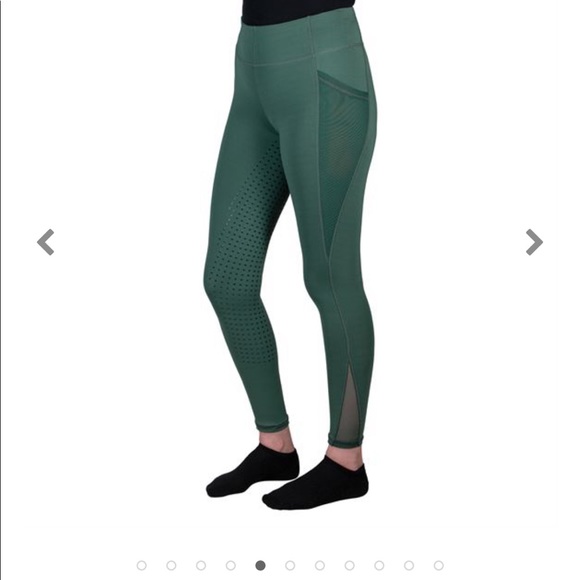 Tuffrider duck green ladies Minerva breeches full seat - Picture 3 of 4